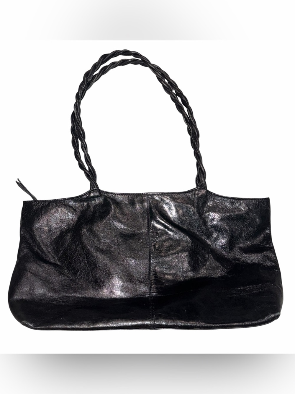 Latico Black Leather Shoulder Bag Purse